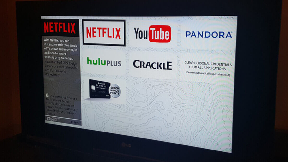How do I connect Netflix to my Marriott TV