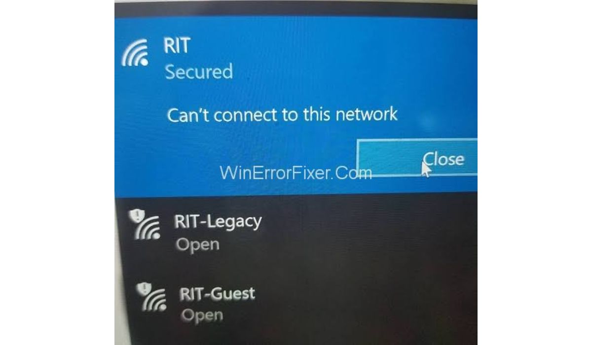 Fix "Windows Can't Connect to This Network" Error in Windows 11