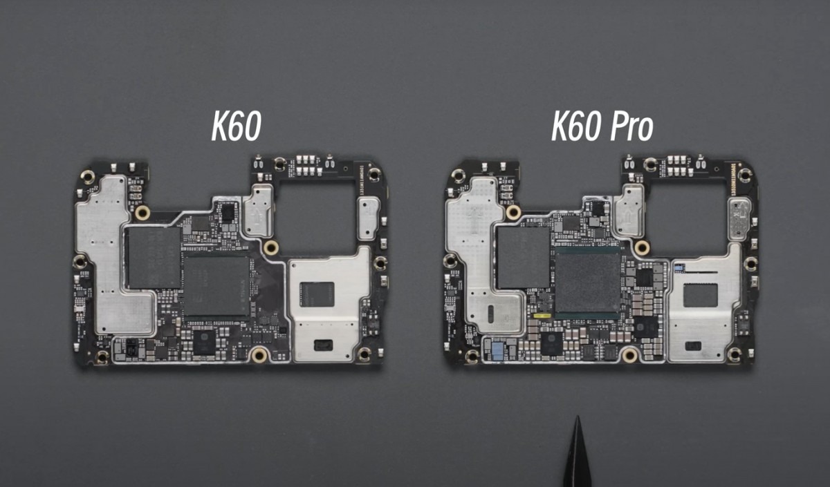 Here's the inside of Redmi K60 and Redmi K60 Pro