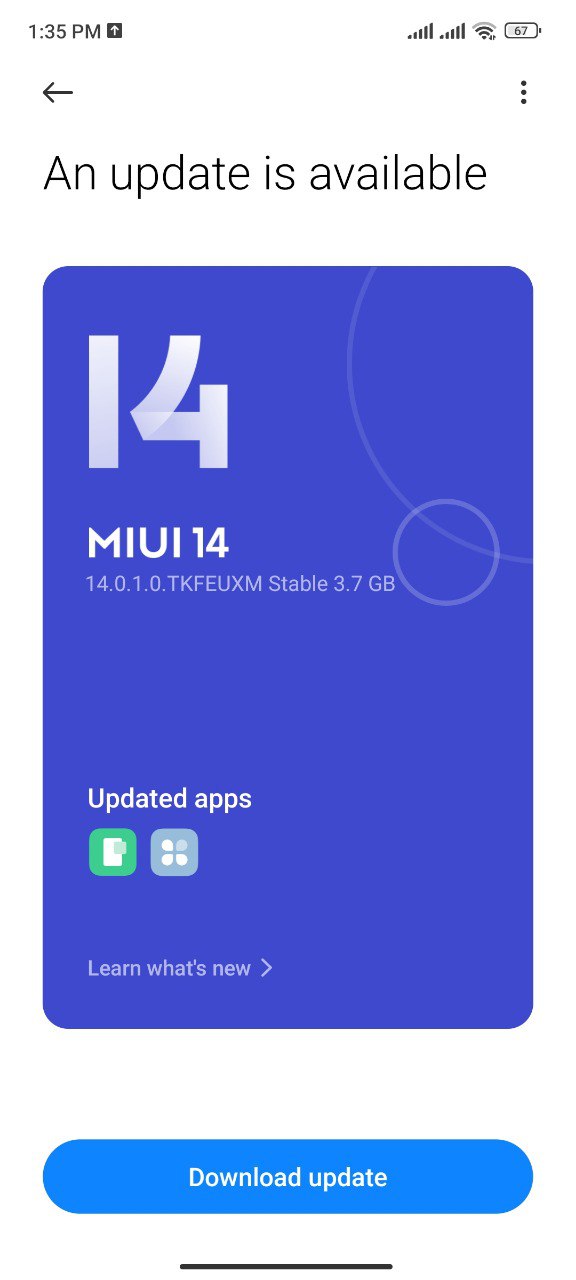 Redmi Note 10 Pro Android 13 