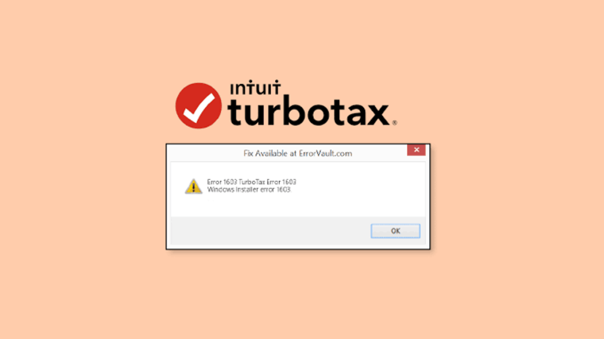 How To Fix TurboTax error code 1603 on Windows PC