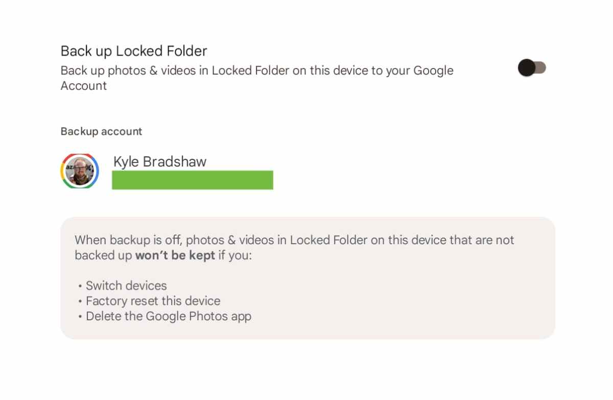 Google Photos to allow cloud backup for locked folders