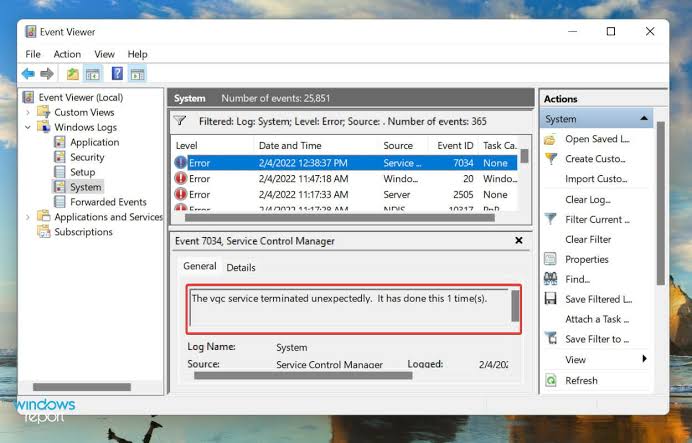 Use Event Viewer to Check for Errors on Windows