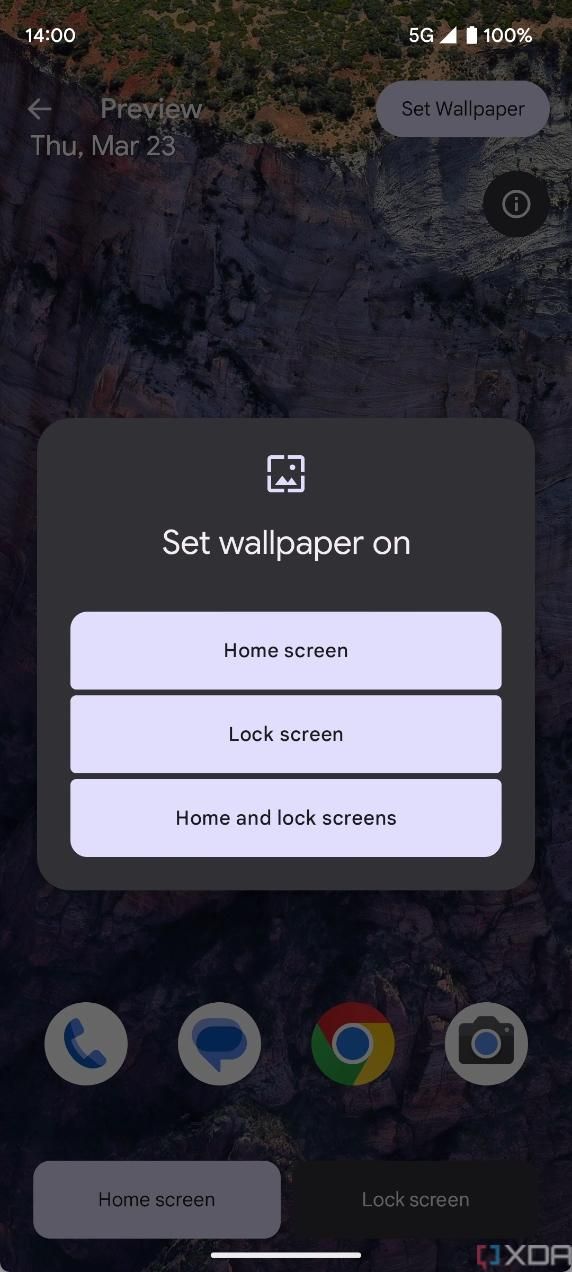 different live wallpaper for lock and home screen 