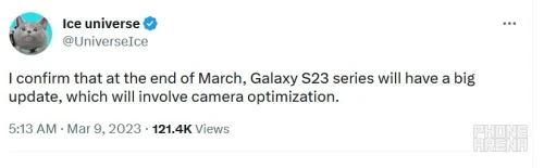 Galaxy S23 series new camera update 