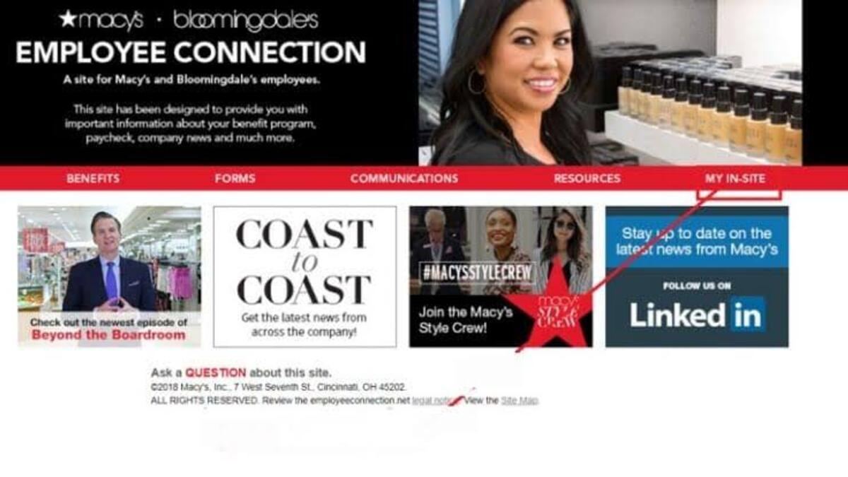 How To Access Macys Insite Through Employee Connection