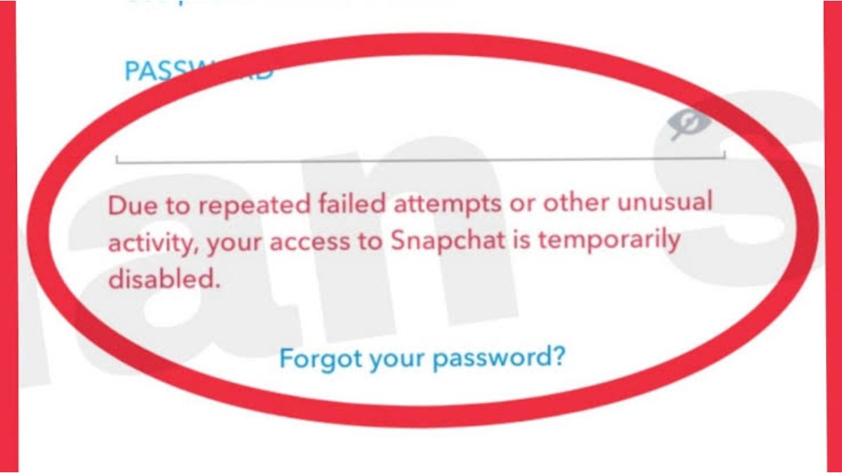 Fix "your access to Snapchat is temporarily disabled