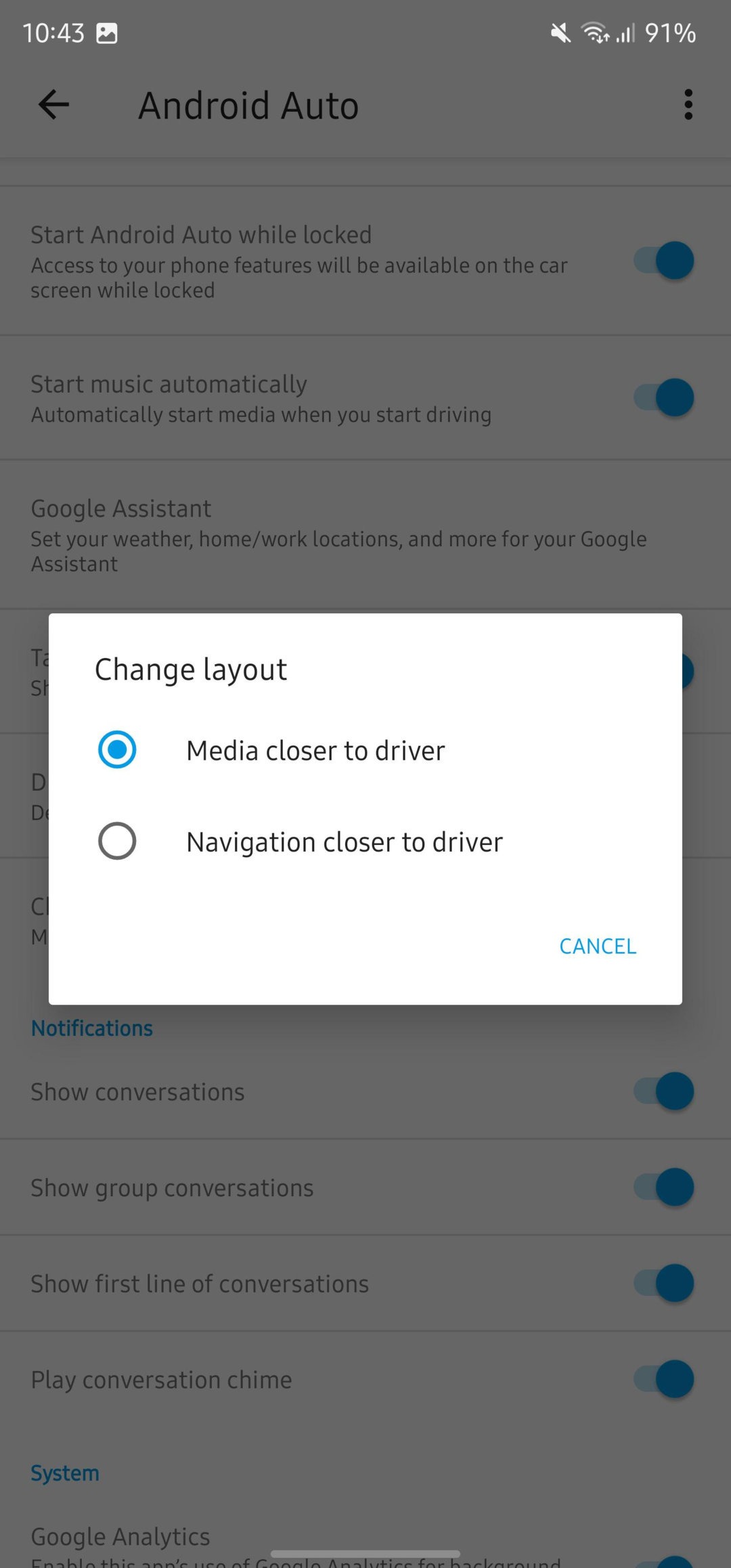 Android Auto 9.1 stable 