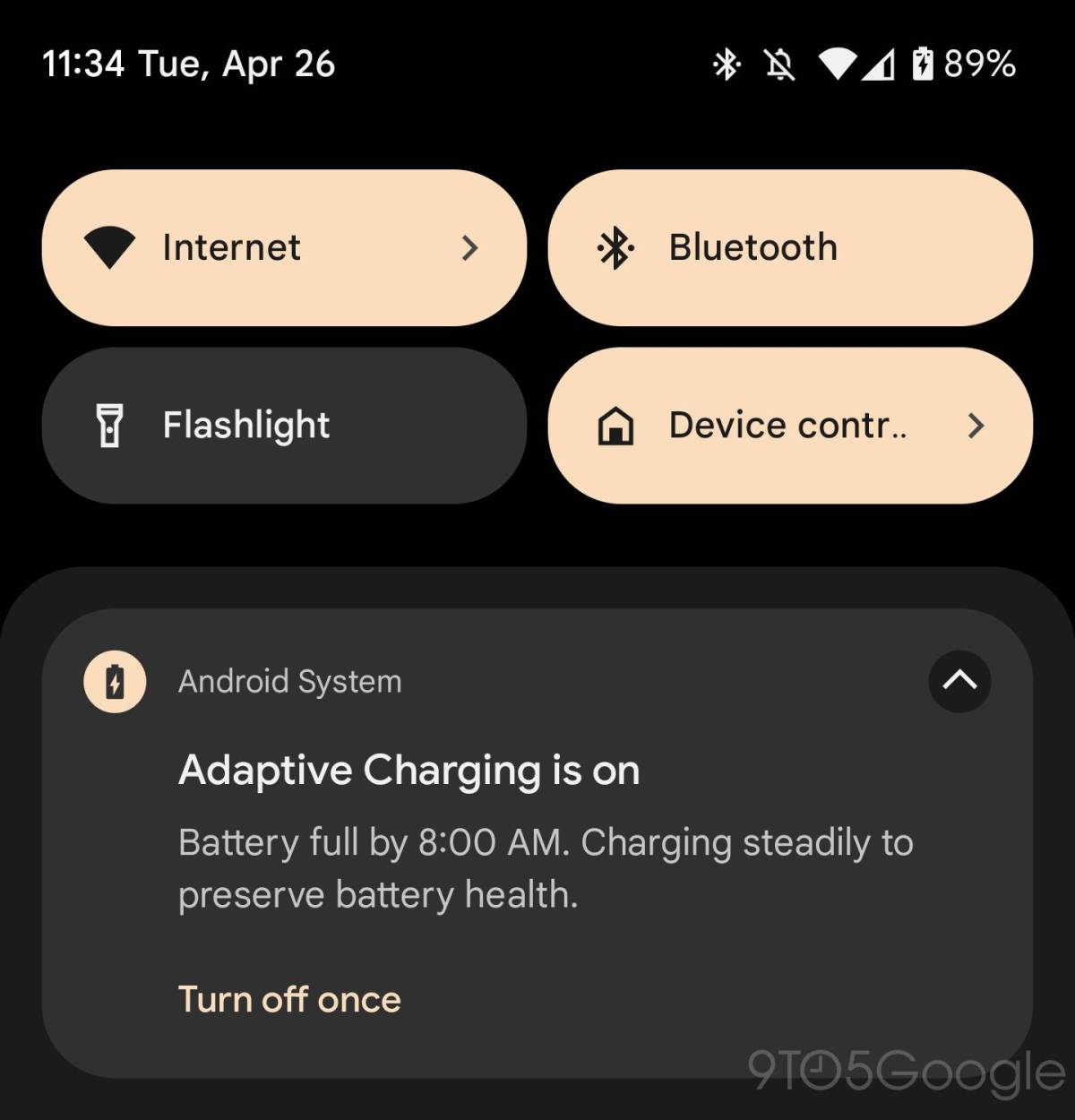 Adaptive charging notification 