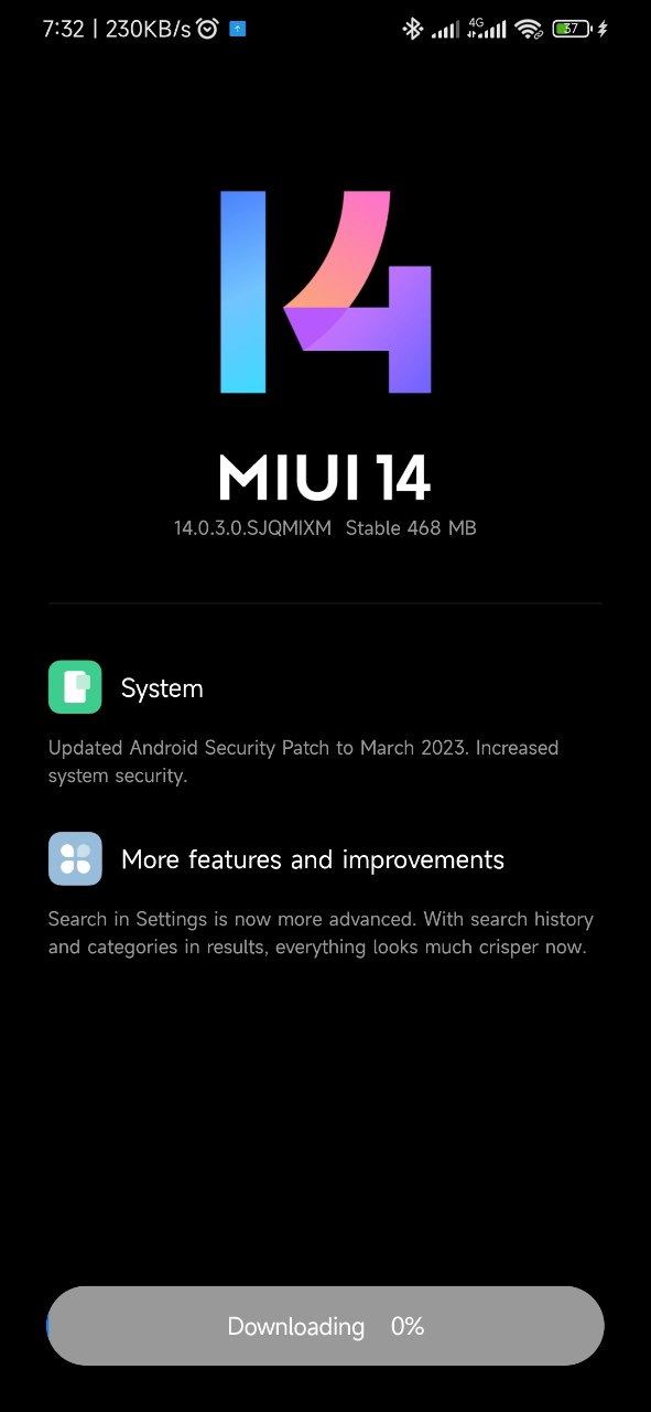 Redmi 9T MIUI 14 update