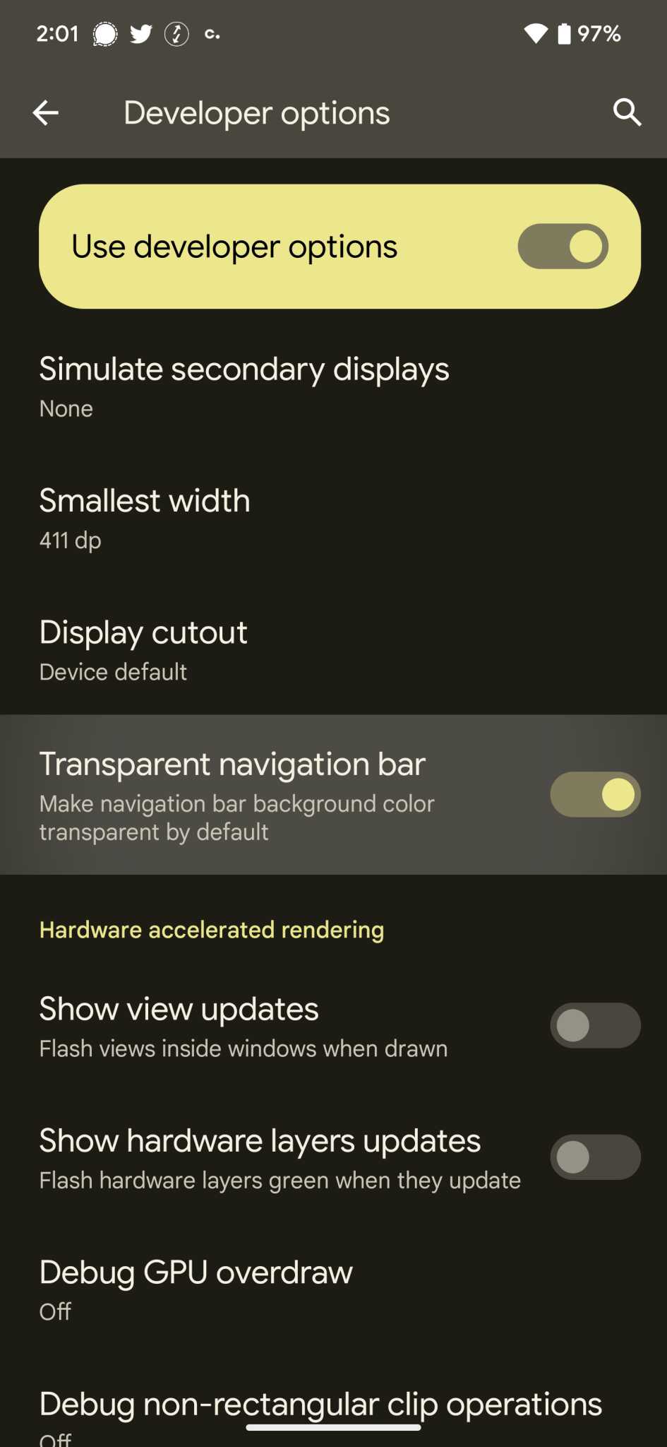 Transparent Navigation bar