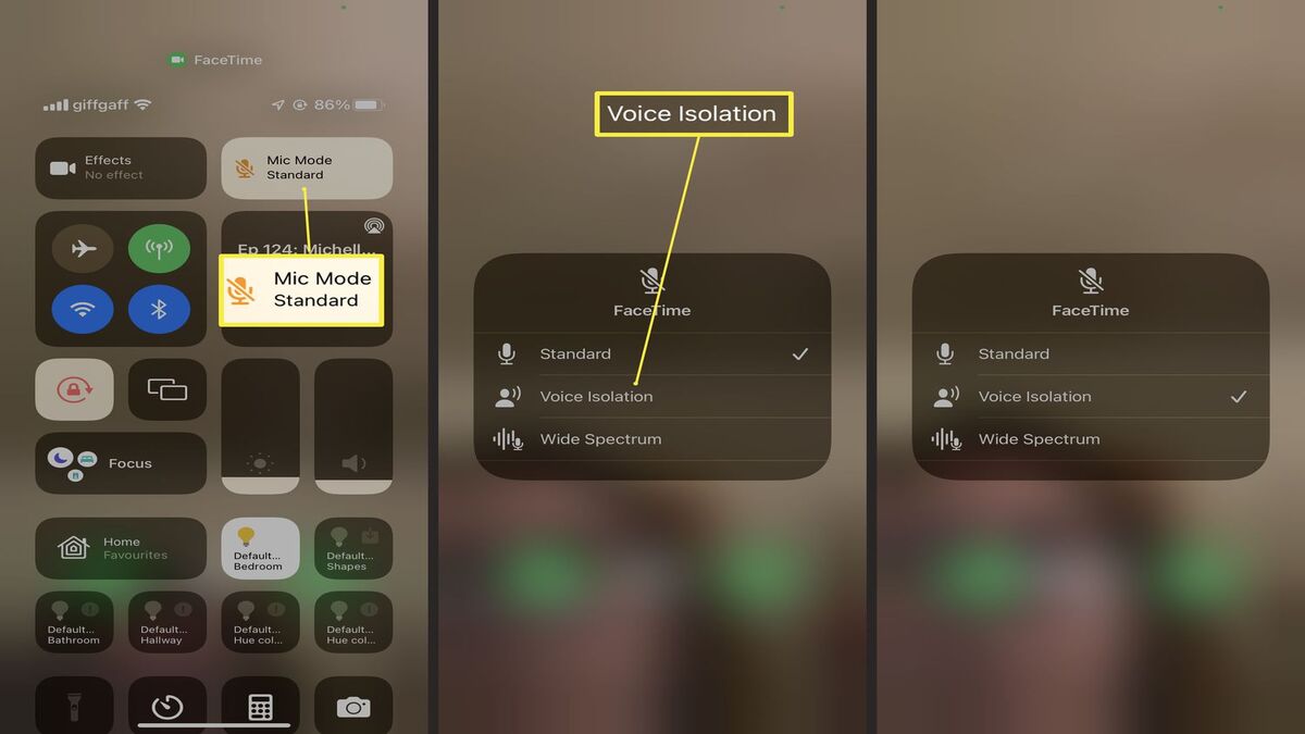 Enable Voice Isolation on iPhone