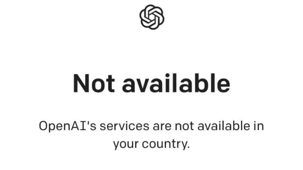 Fix the error OpenAI is not available in your country’