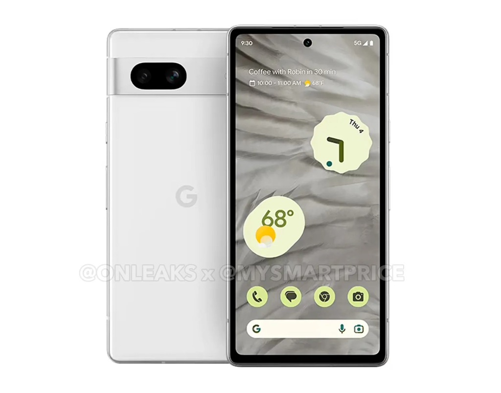 Google Pixel 7a appears in an official-looking renders 