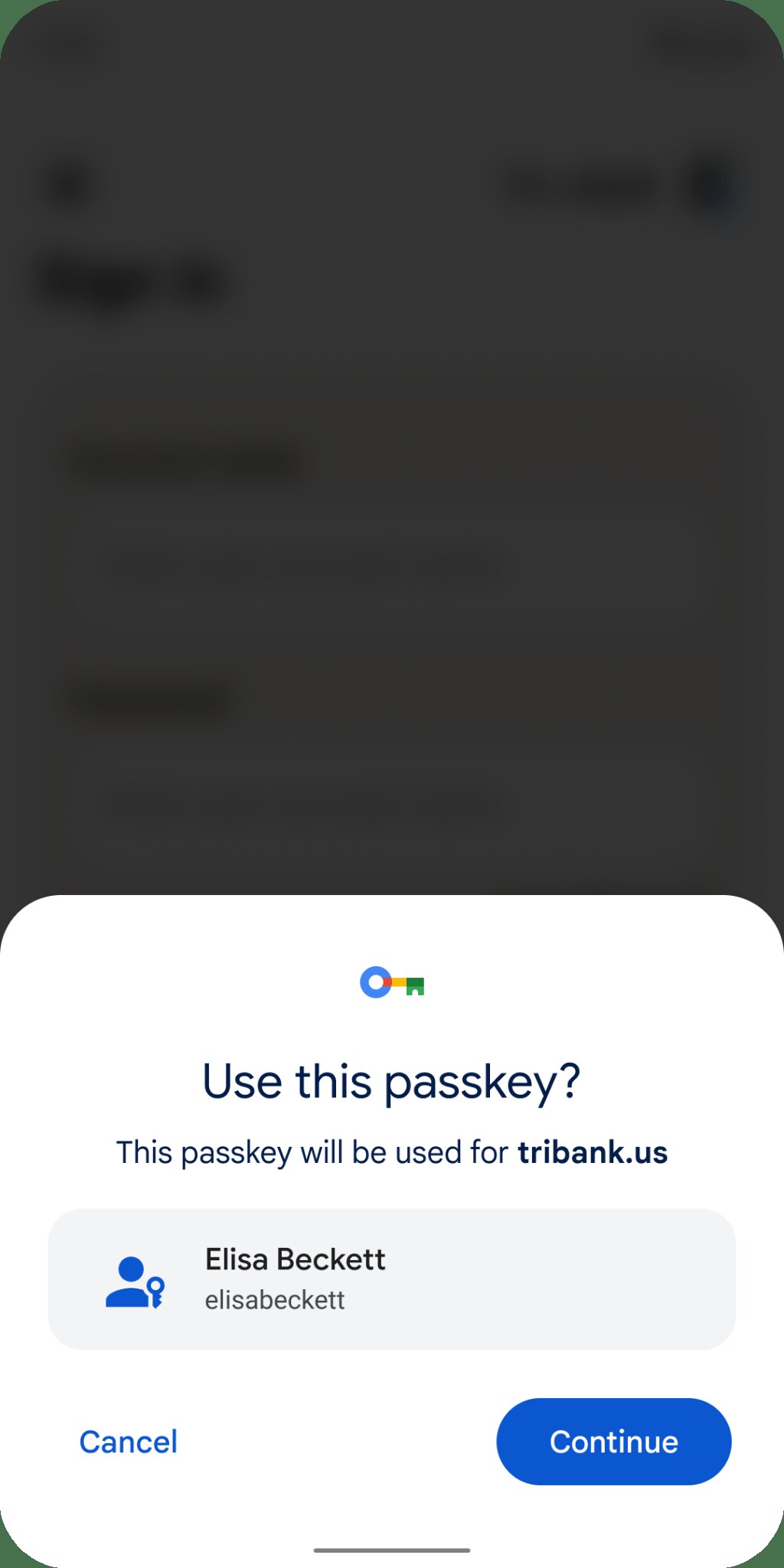 Google Account now supports Passkeys sign-in