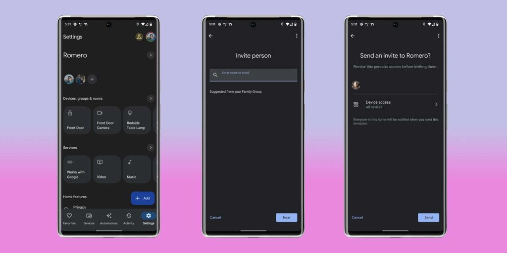Invite Family Members to Your Google Home