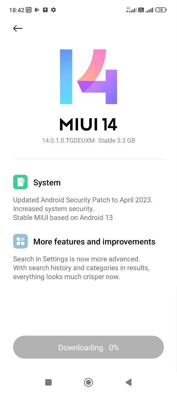 Redmi Note 11 Pro 4G MIUI 14