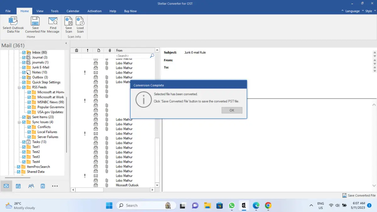 Stellar Converter for OST review:  An efficient way to convert OST to PST file