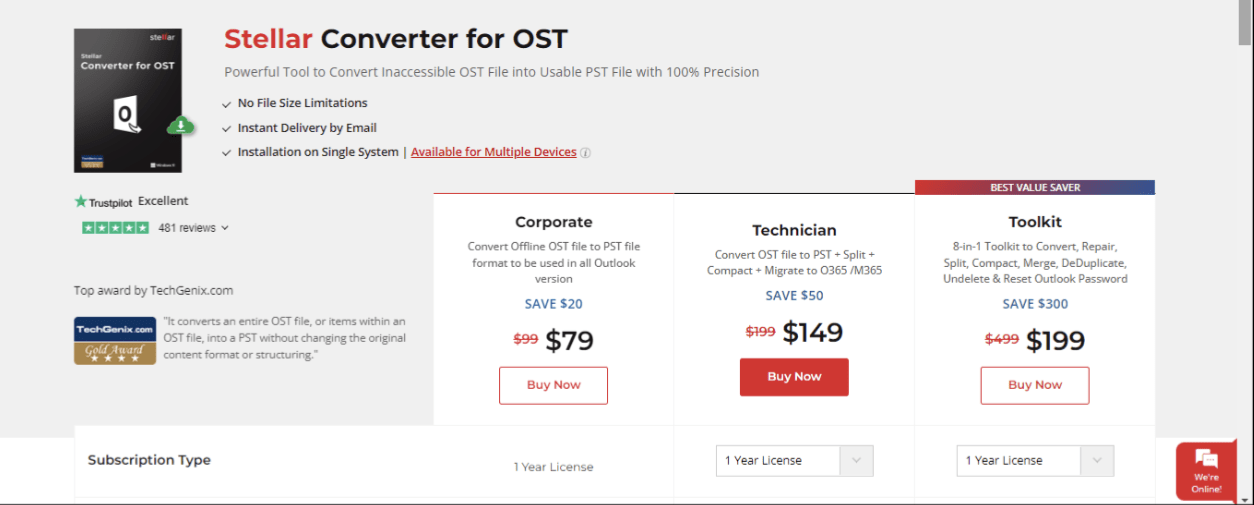 Stellar Converter for OST review