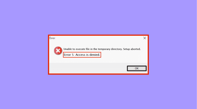 How To Fix System Error 5 Access Denied on Windows