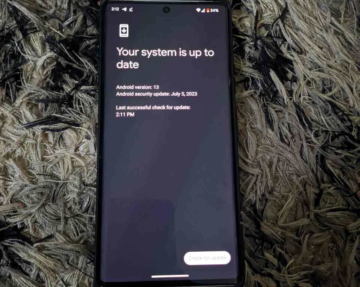 Android security patch updates
