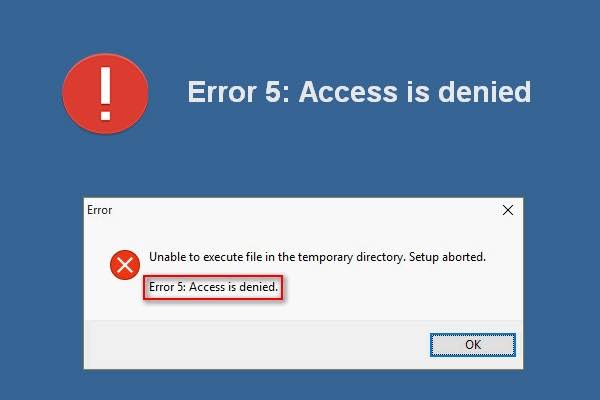 Fix System Error 5 Access Denied
