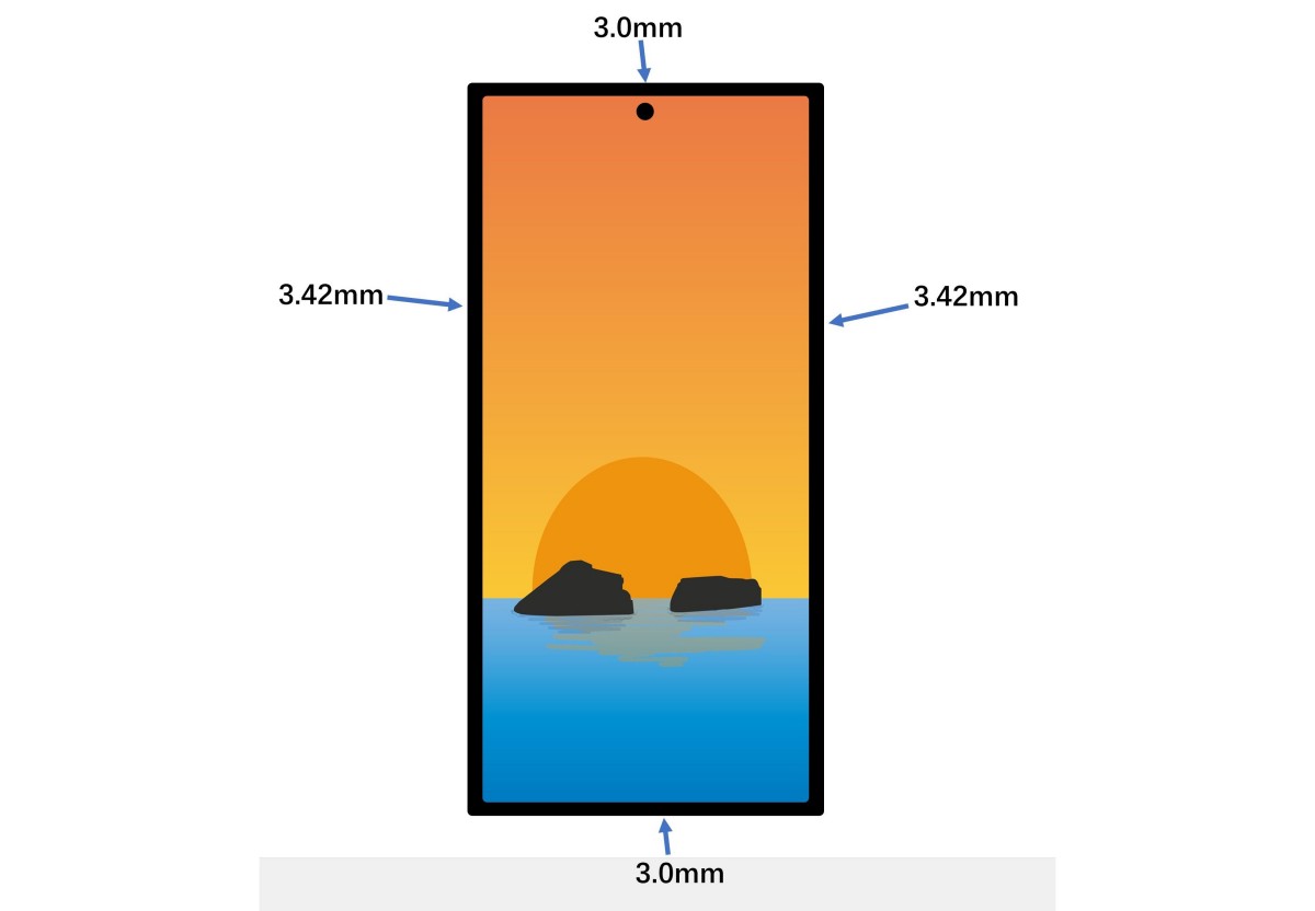 Galaxy S24 Ultra bezel