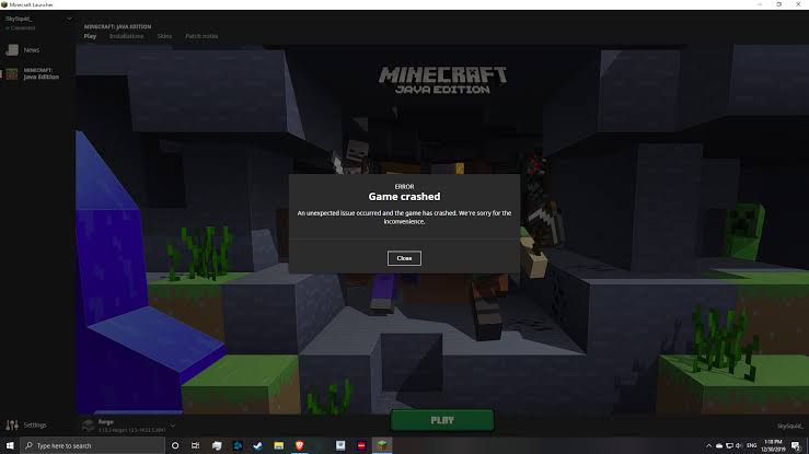 Fix Game Has Crashed, Error Code (0x1) in Minecraft Launcher 