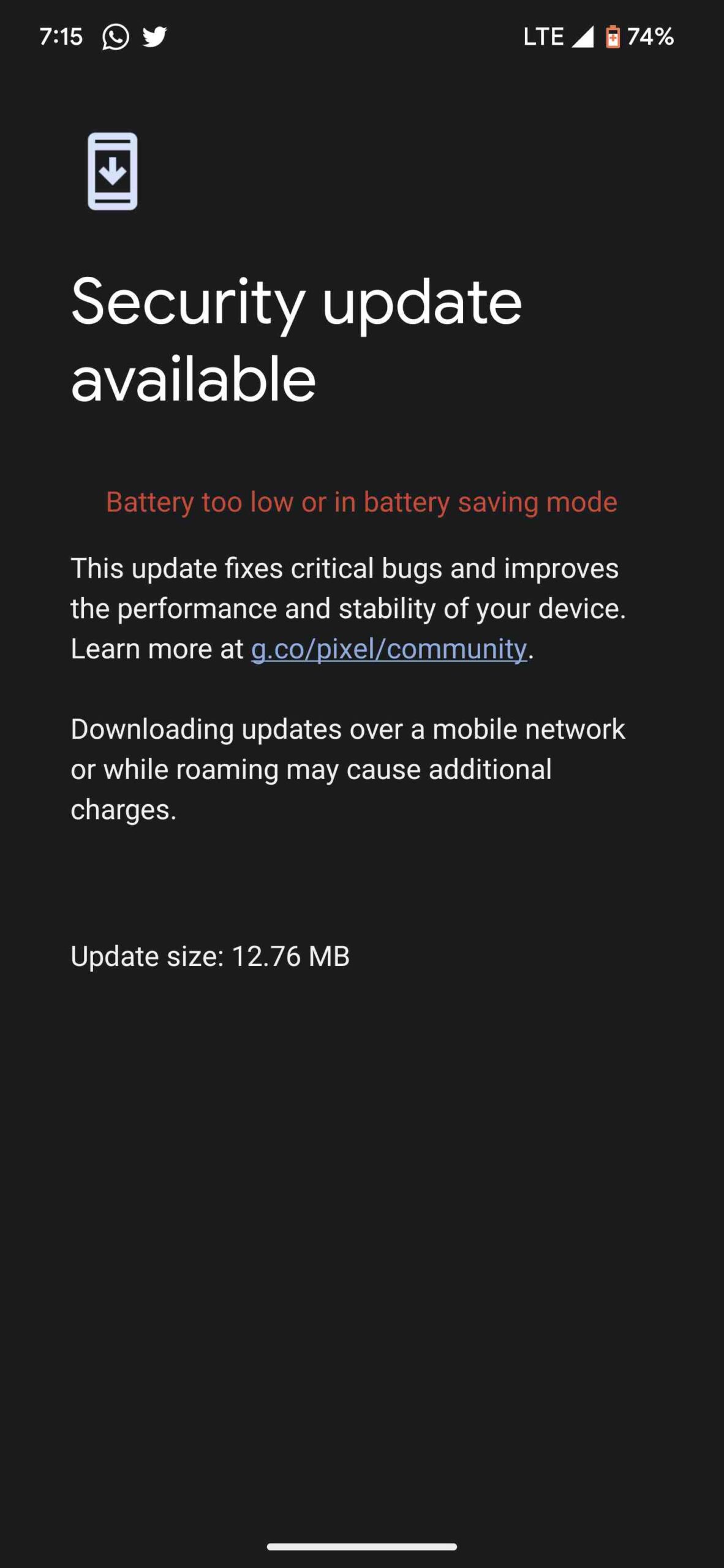 September 2023 security patch update for Pixel phones 
