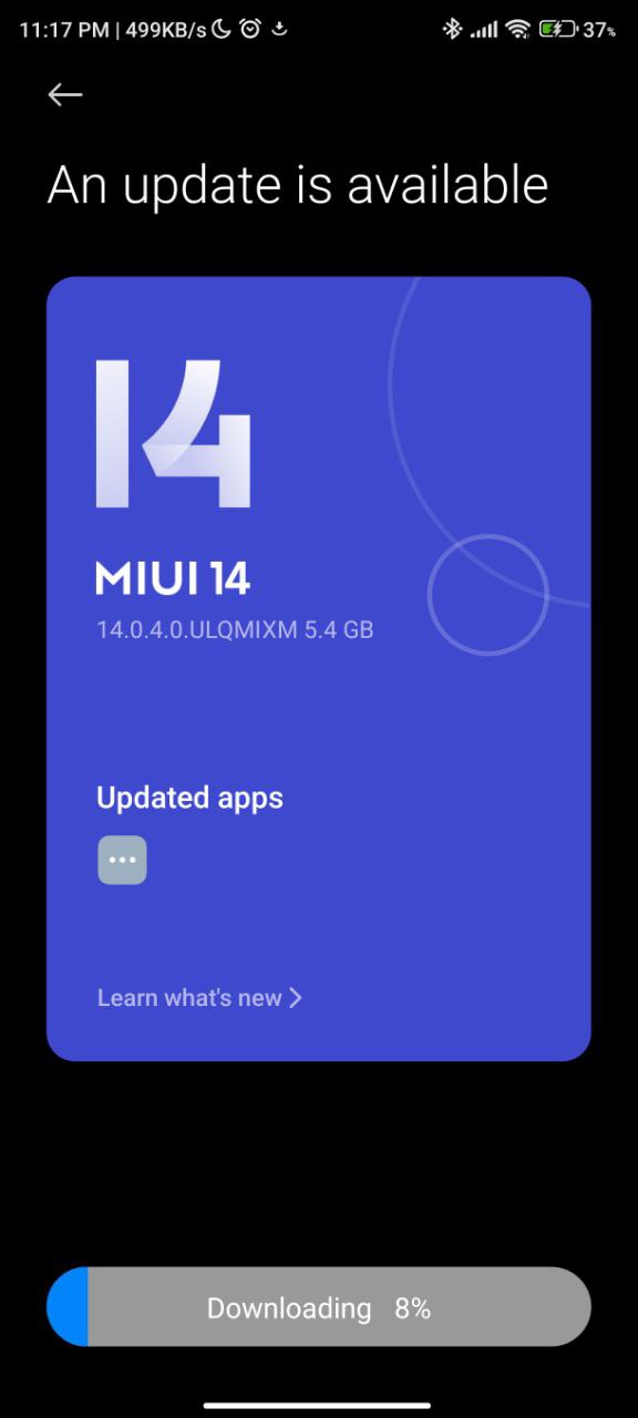 Global Xiaomi 12T Android 14-based MIUI 14 update