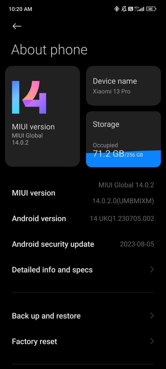 Global Xiaomi 13 and Xiaomi 13 Pro Android 14