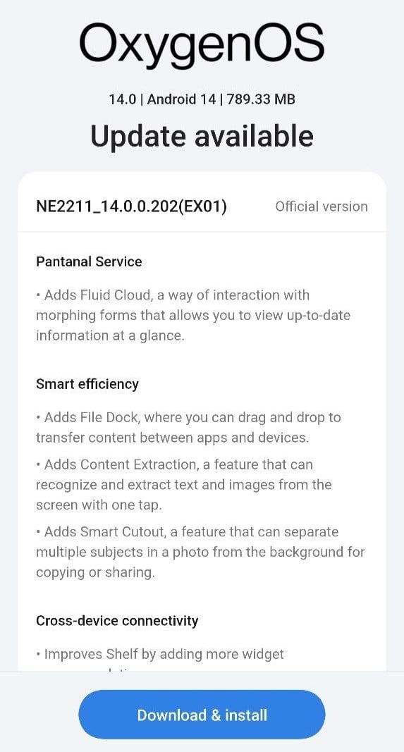 OnePlus 10 Pro Android 14 update 