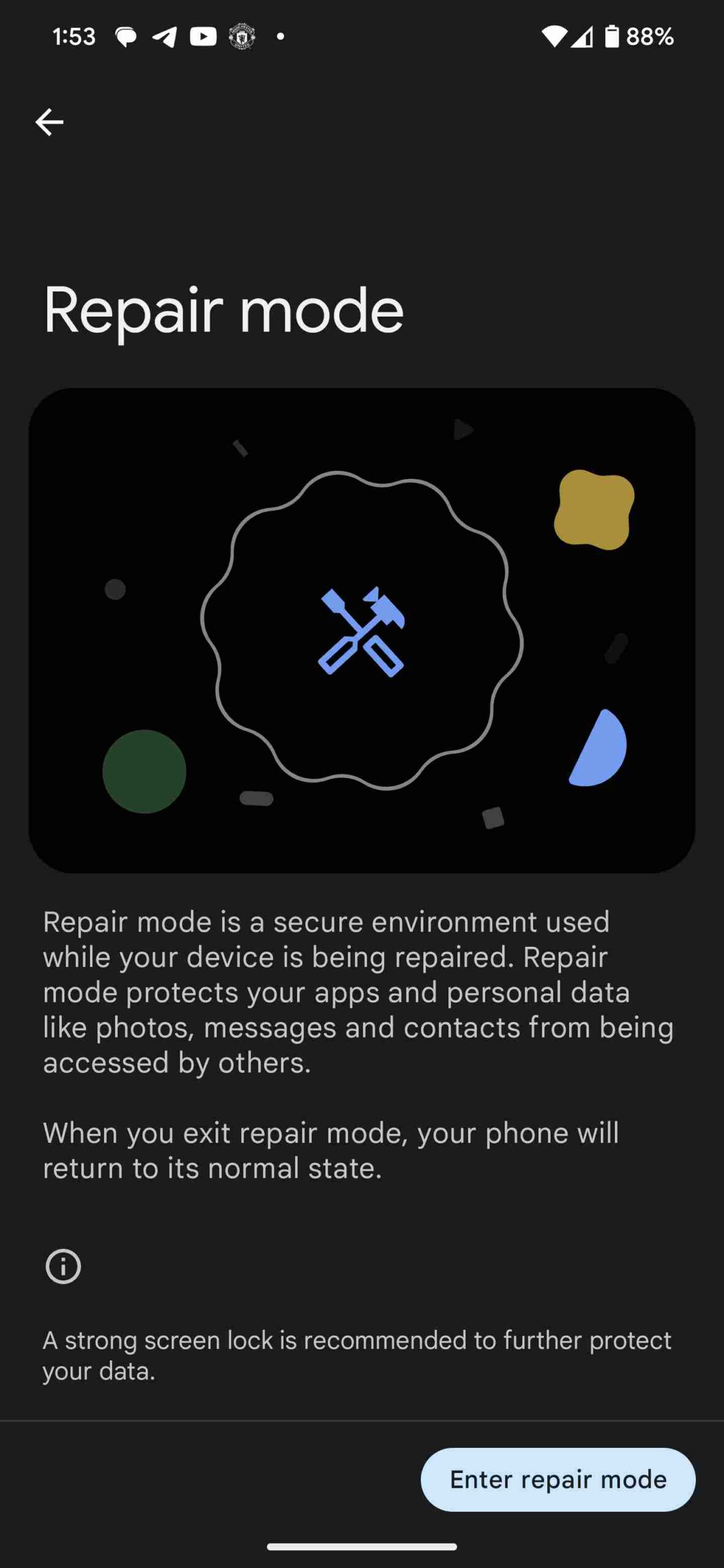 How to enable Repair Mode on Pixel Android phones 