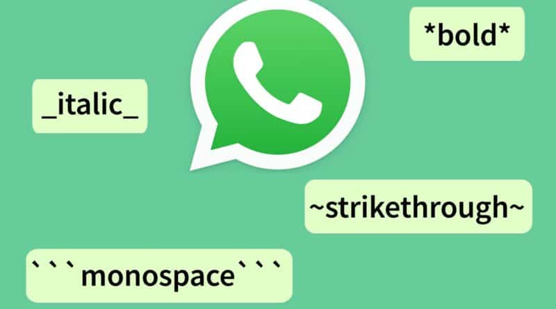How To Use WhatsApp Texting Formatting to Style Your chats