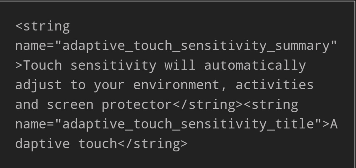 Adaptive touch sensitivity 