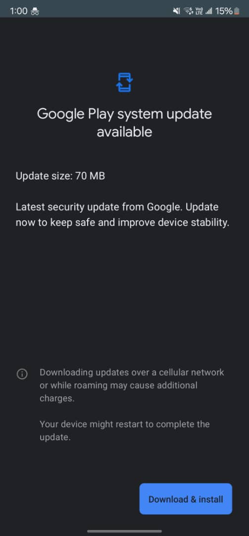 Google Play System update for January 2024 available for Samsung phones..