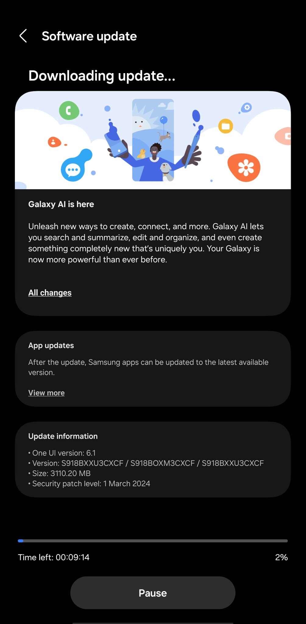Galaxy S23 One UI 6.1 update in India