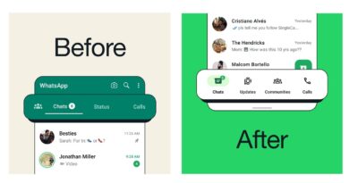 WhatsApp is making changes to the navigation bar