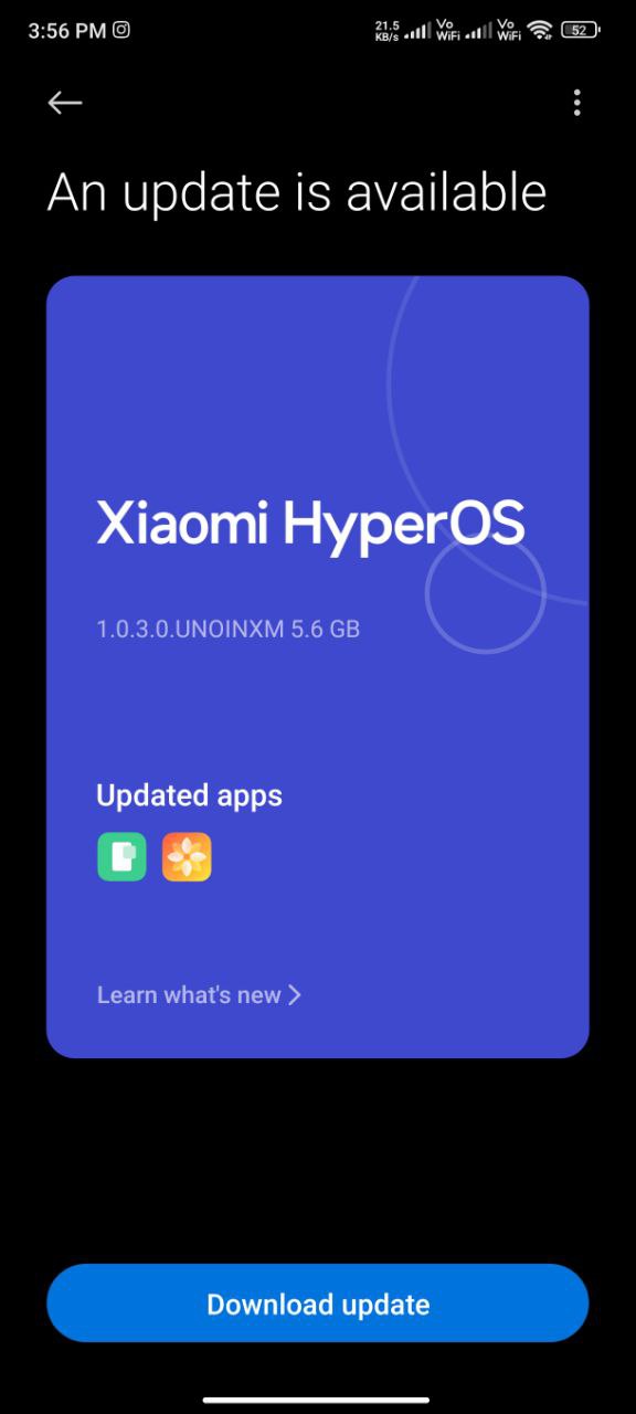 Redmi Note 13 Pro+ 5G Android 14 HyperOS update