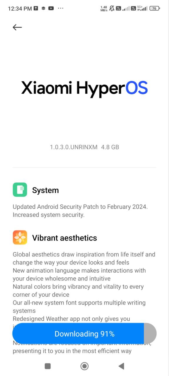 Note 13 Pro 5G / POCO X6 5G Android 14