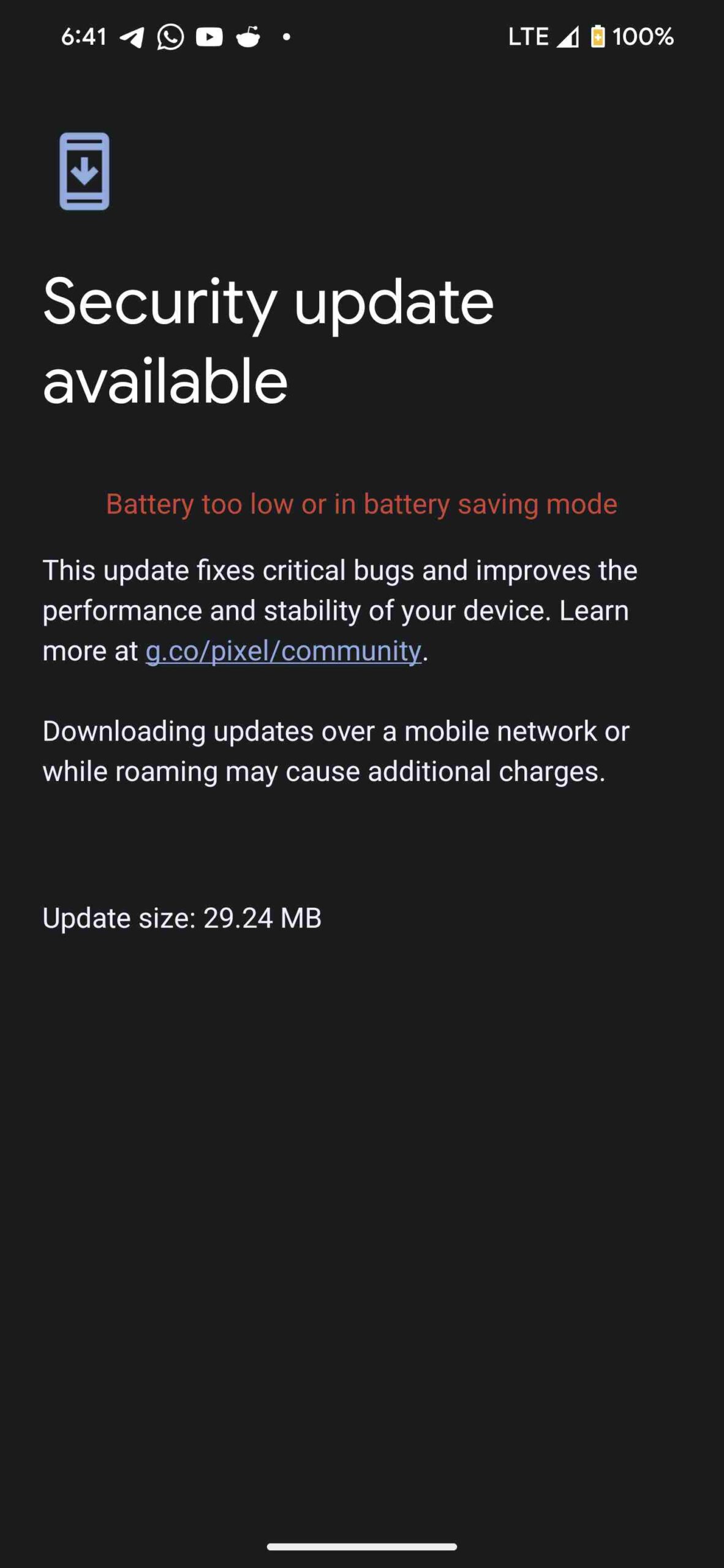 April 2024 security patch for Pixel phone