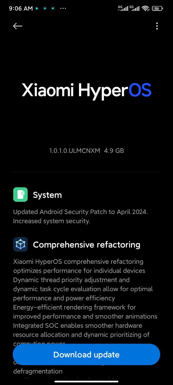 Redmi K40S / POCO F4 Android 14 HyperOS 