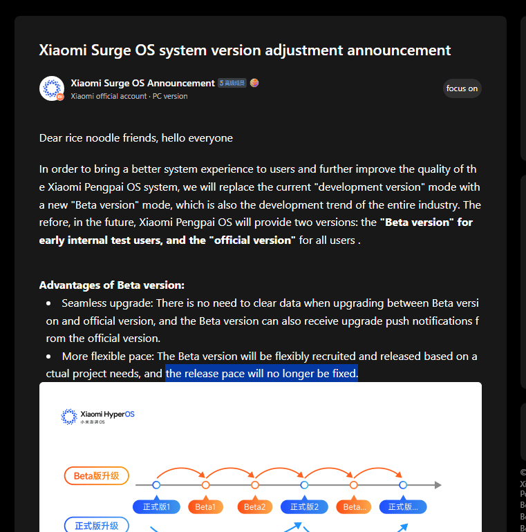 stop weekly beta releases