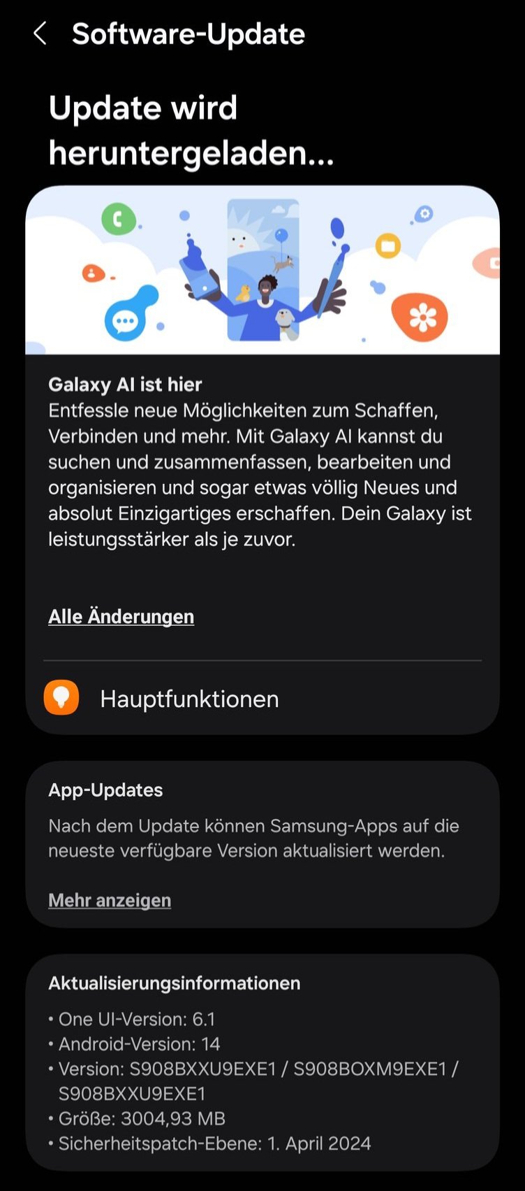 Galaxy S22 One UI 6.1 update Europe 