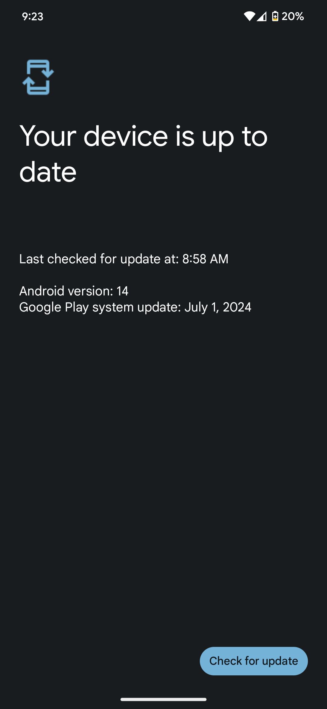 Google Play system update for July 2024