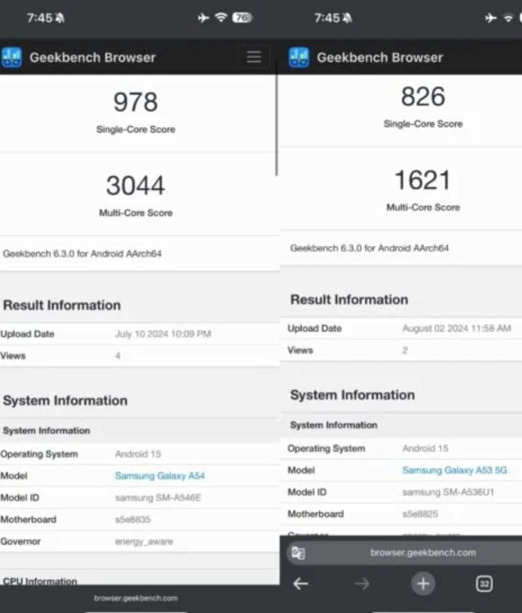 Galaxy A53 and Galaxy A54 One UI 7