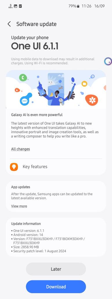 Galaxy Z Fold 5 and Z Flip 5 One UI 6.1.1 update in India 