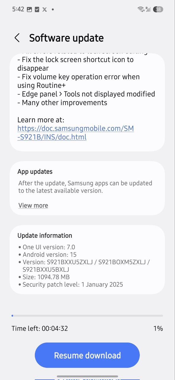 Samsung One UI 7 BETA 3 update