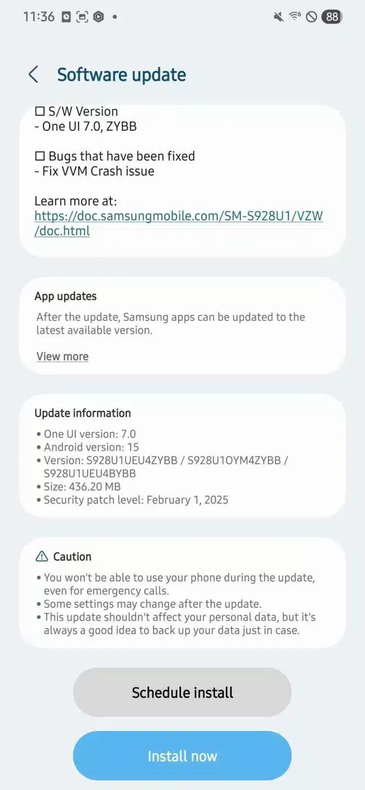 Samsung One UI 7 beta 5 update 