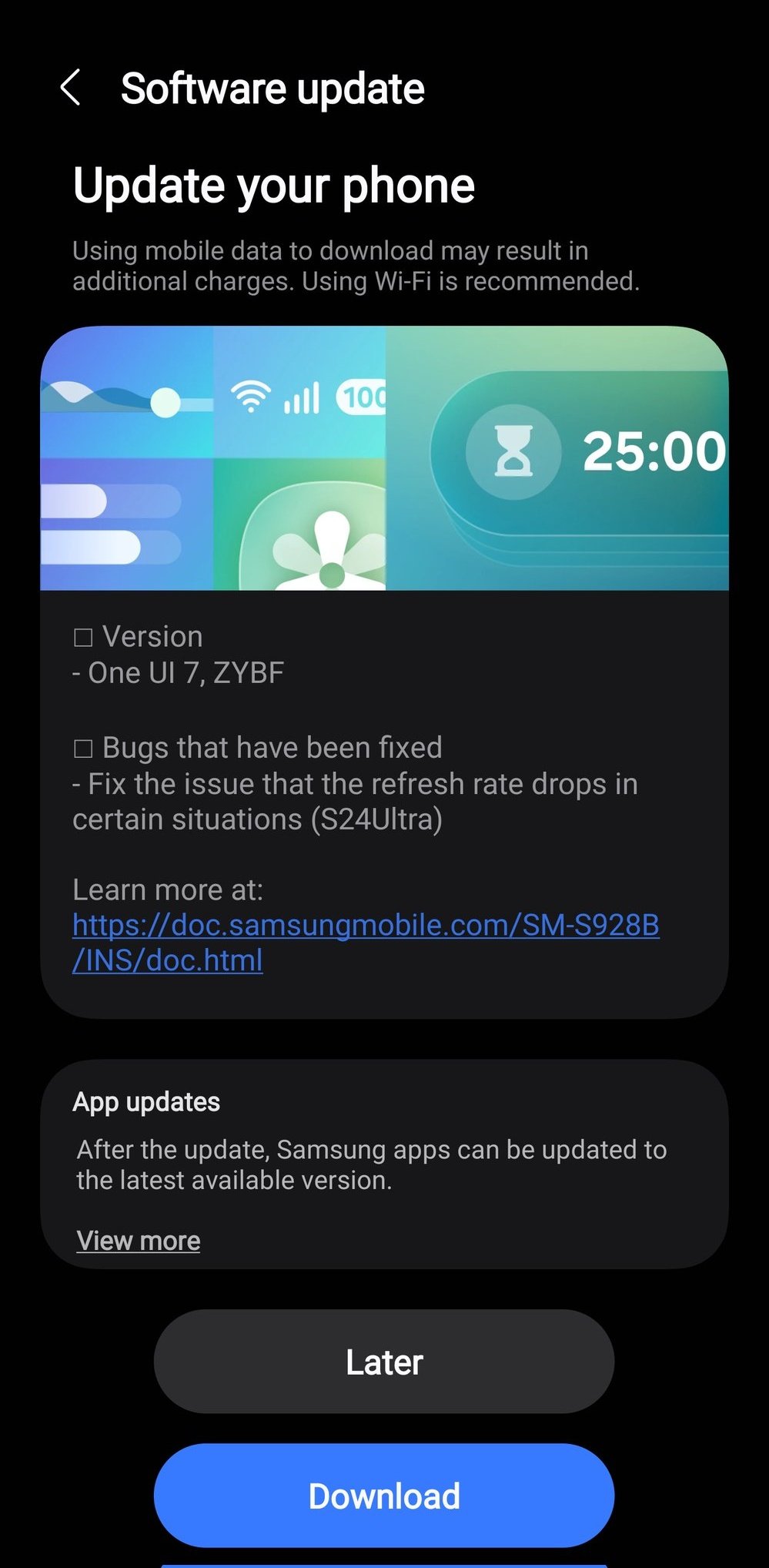 New One UI 7 beta update 